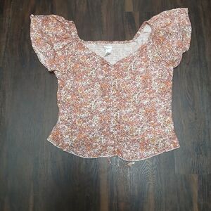 Floral Print Women's Top